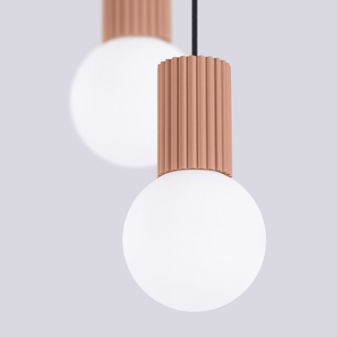 Sollux Lighting Lampa wisząca HALO 2P mocca