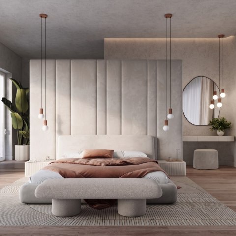 Sollux Lighting Lampa wisząca HALO 2P mocca