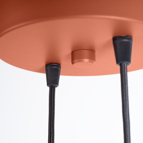 Sollux Lighting Lampa wisząca HALO 2P ochra czerwona