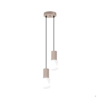 Sollux Lighting Lampa wisząca HALO 2P taupe