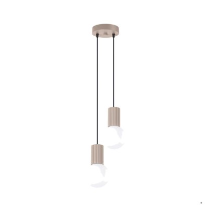 Sollux Lighting Lampa wisząca HALO 2P taupe