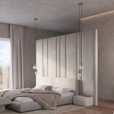 Sollux Lighting Lampa wisząca HALO 2P taupe