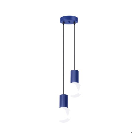 Sollux Lighting Lampa wisząca HALO 2P ultramaryna