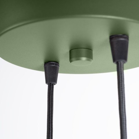 Sollux Lighting Lampa wisząca HALO 2P zielona oliwka