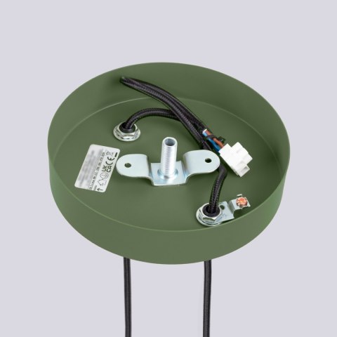 Sollux Lighting Lampa wisząca HALO 2P zielona oliwka