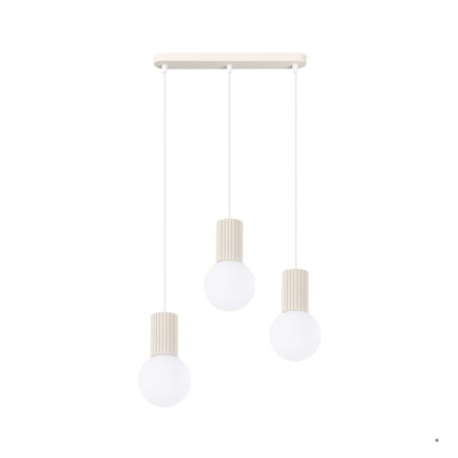 Sollux Lighting Lampa wisząca HALO 3L beżowa