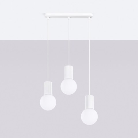 Sollux Lighting Lampa wisząca HALO 3L biała