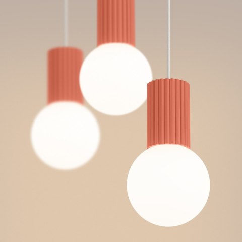 Sollux Lighting Lampa wisząca HALO 3L brzoskwiniowa