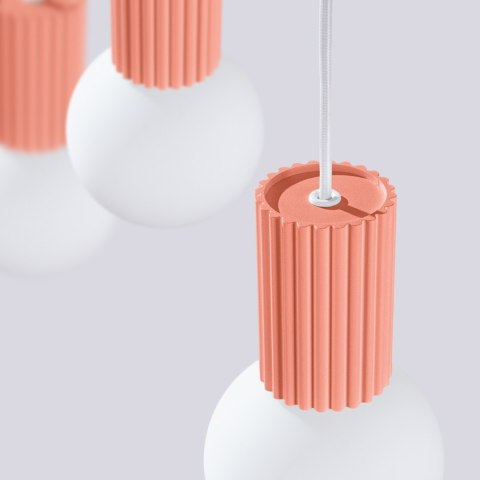 Sollux Lighting Lampa wisząca HALO 3L brzoskwiniowa