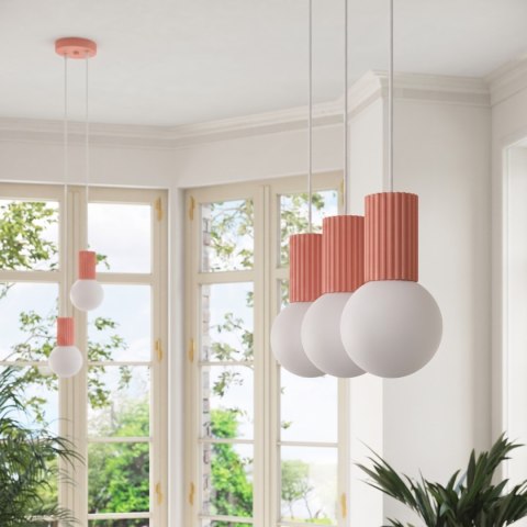 Sollux Lighting Lampa wisząca HALO 3L brzoskwiniowa