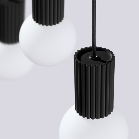 Sollux Lighting Lampa wisząca HALO 3L czarna