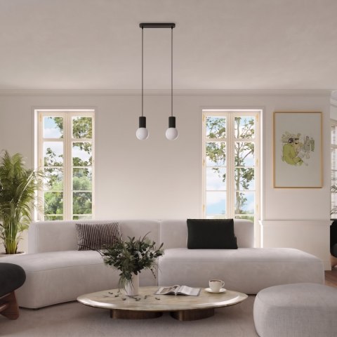 Sollux Lighting Lampa wisząca HALO 3L czarna