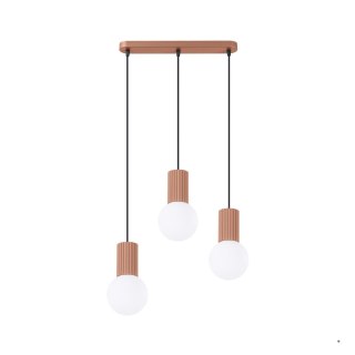 Sollux Lighting Lampa wisząca HALO 3L mocca