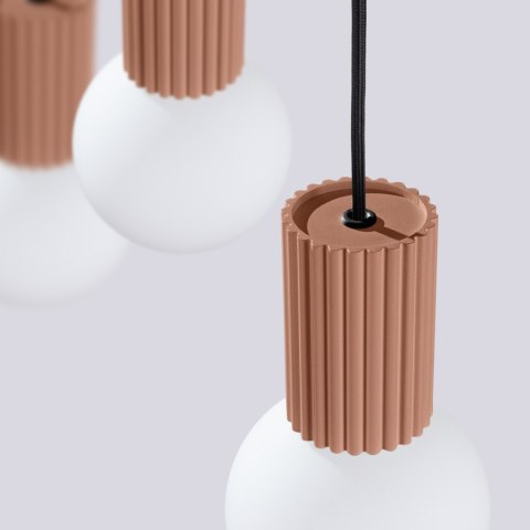 Sollux Lighting Lampa wisząca HALO 3L mocca