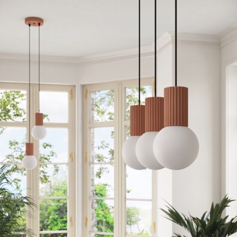 Sollux Lighting Lampa wisząca HALO 3L mocca