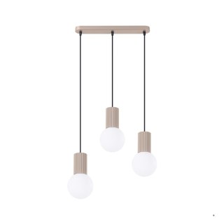 Sollux Lighting Lampa wisząca HALO 3L taupe