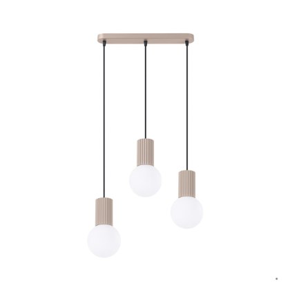 Sollux Lighting Lampa wisząca HALO 3L taupe