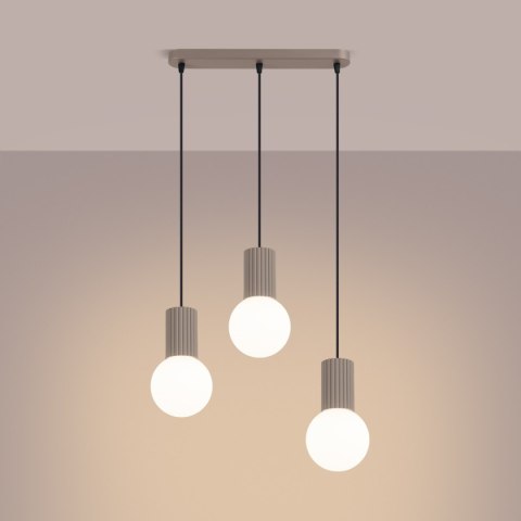 Sollux Lighting Lampa wisząca HALO 3L taupe