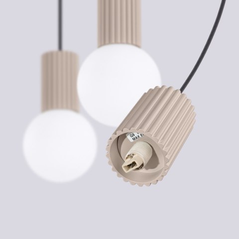 Sollux Lighting Lampa wisząca HALO 3L taupe