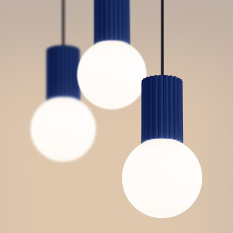 Sollux Lighting Lampa wisząca HALO 3L ultramaryna