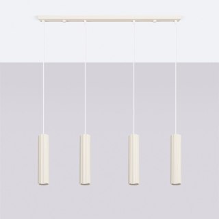 Sollux Lighting Lampa wisząca KARBON 4L beżowy