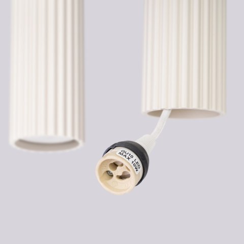 Sollux Lighting Lampa wisząca KARBON 4L beżowy