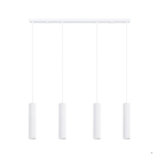 Sollux Lighting Lampa wisząca KARBON 4L biały