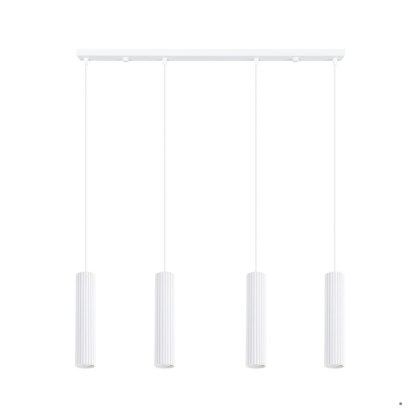 Sollux Lighting Lampa wisząca KARBON 4L biały
