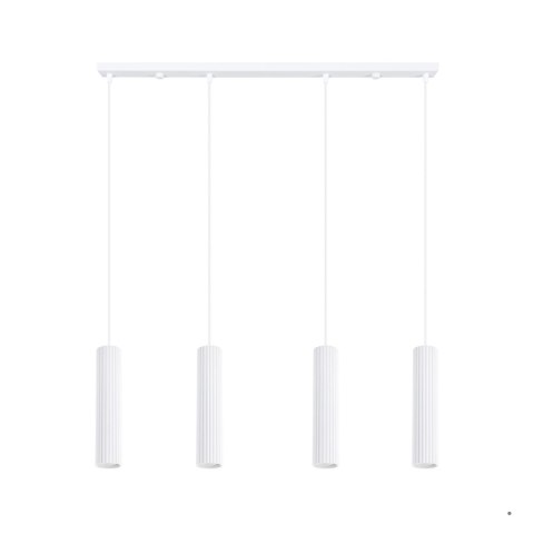 Sollux Lighting Lampa wisząca KARBON 4L biały