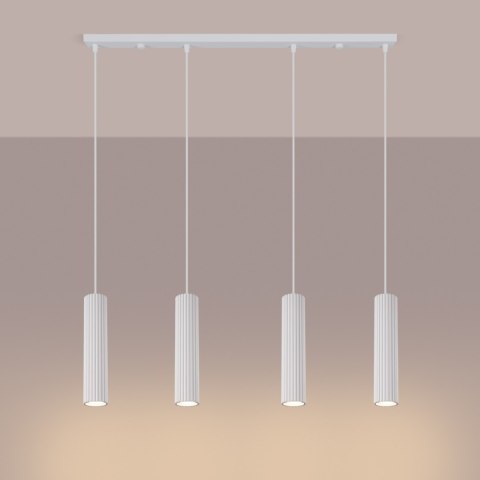 Sollux Lighting Lampa wisząca KARBON 4L biały