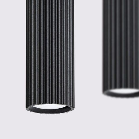 Sollux Lighting Lampa wisząca KARBON 4L czarny