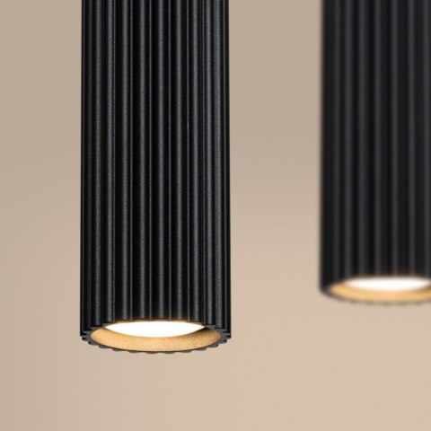 Sollux Lighting Lampa wisząca KARBON 4L czarny