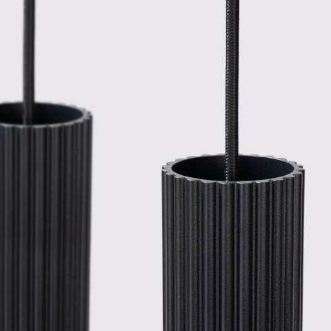 Sollux Lighting Lampa wisząca KARBON 4L czarny