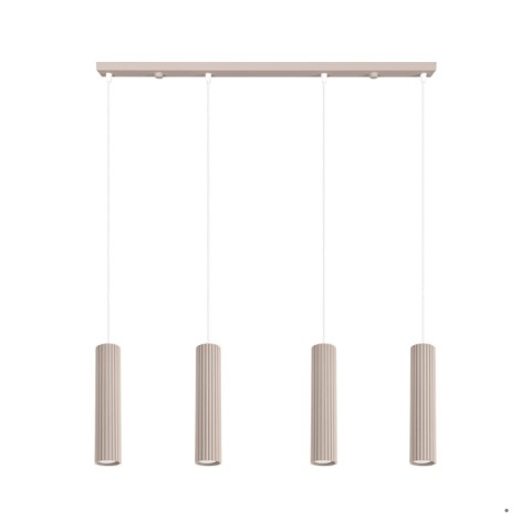 Sollux Lighting Lampa wisząca KARBON 4L taupe