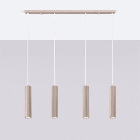 Sollux Lighting Lampa wisząca KARBON 4L taupe