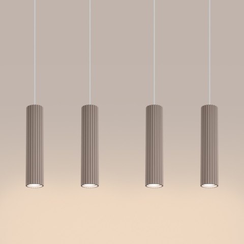 Sollux Lighting Lampa wisząca KARBON 4L taupe