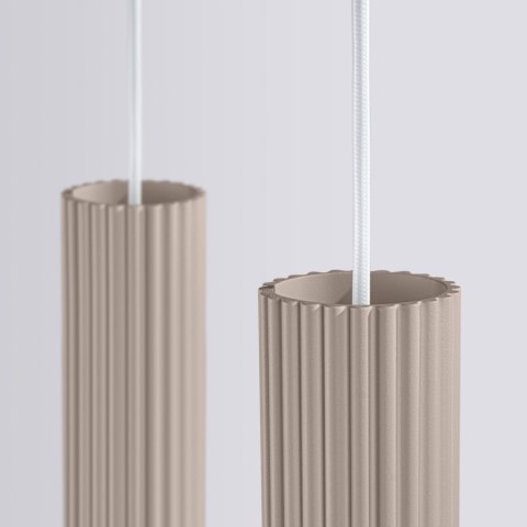 Sollux Lighting Lampa wisząca KARBON 4L taupe