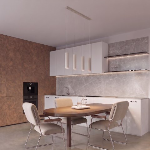 Sollux Lighting Lampa wisząca KARBON 4L taupe