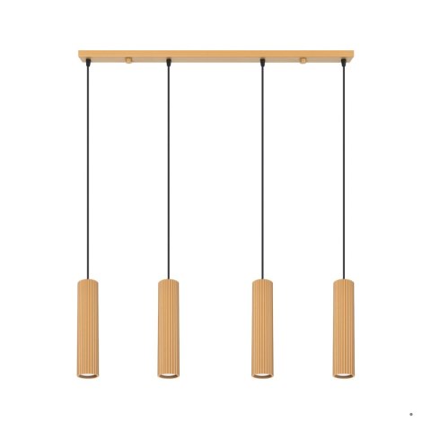 Sollux Lighting Lampa wisząca KARBON 4L złoty