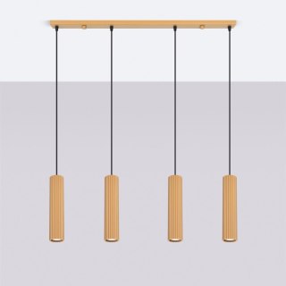 Sollux Lighting Lampa wisząca KARBON 4L złoty