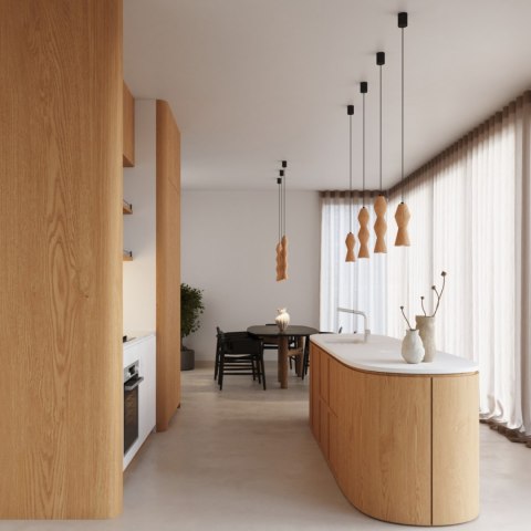 Sollux Lighting Lampa wisząca KUBBE duża R