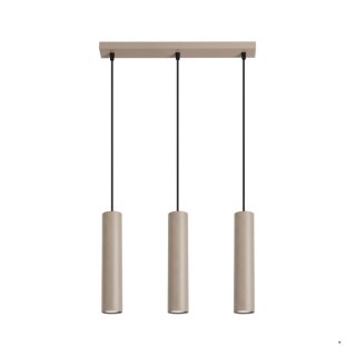Sollux Lighting Lampa wisząca LAGOS 3L taupe