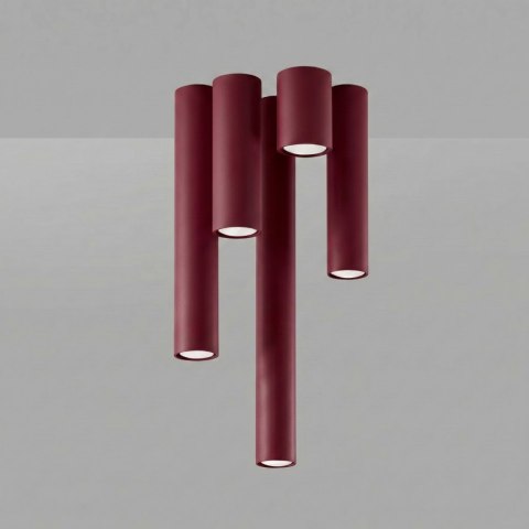 Sollux Lighting Plafon LAGOS 10 burgund