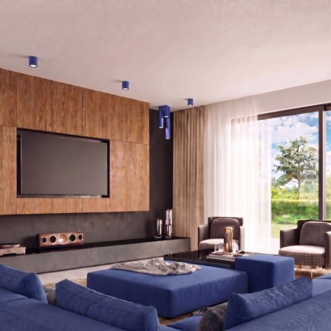 Sollux Lighting Plafon LAGOS 10 ultramaryna