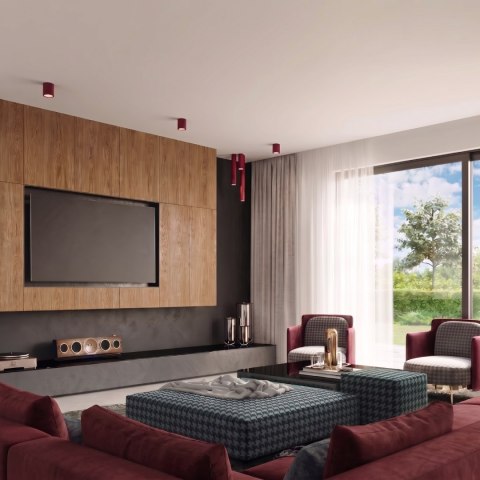 Sollux Lighting Plafon LAGOS 20 burgund