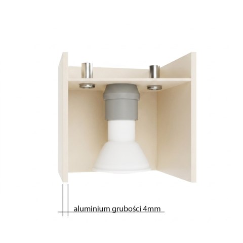 Sollux Lighting Kinkiet QUAD 1 beżowy