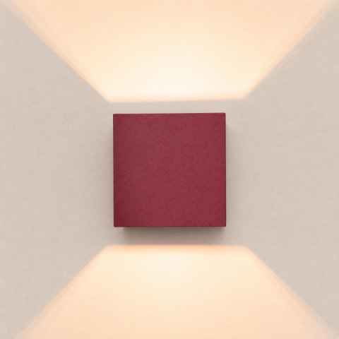 Sollux Lighting Kinkiet QUAD 1 burgund