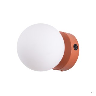 Sollux Lighting Kinkiet YOLI 1 ochra czerwona z włącznikiem