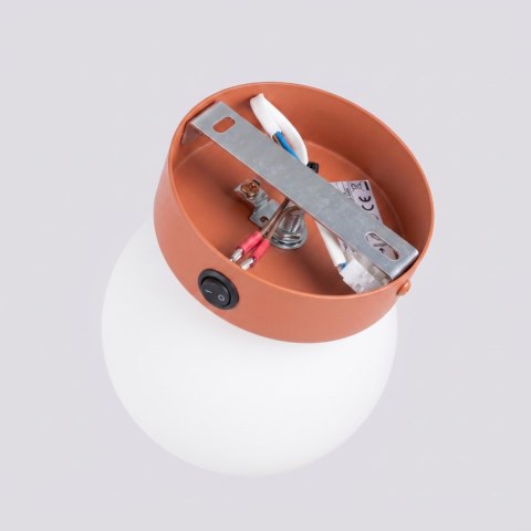 Sollux Lighting Kinkiet YOLI 1 ochra czerwona z włącznikiem