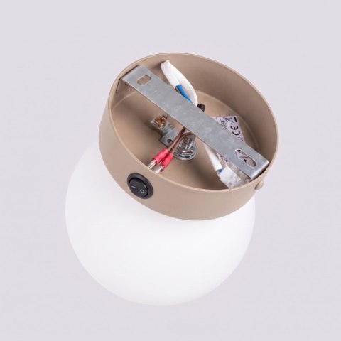 Sollux Lighting Kinkiet YOLI 1 taupe z włącznikiem